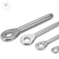 2 St&uuml;ck Aug-Walzterminal f&uuml;r D=6 Edelstahl A4