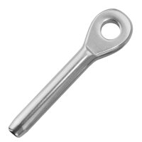 2 St&uuml;ck Aug-Walzterminal f&uuml;r D=6 Edelstahl A4