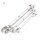 20 St&uuml;ck Wantenspanner M4 Gabel/Gabel geschwei&szlig;t, geschlossen, Edelstahl A4