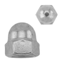 Hutmuttern M3 bis M24 hohe Form DIN 1587 Edelstahl A2