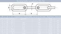 Kette 1,5 mm bis 10 mm - langgliedrig DIN 763 Edelstahl A4