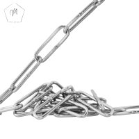 20 Meter Kette 3 mm - langgliedrig DIN 763 Edelstahl A4