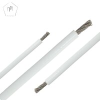 PVC-Drahtseil 7x7 mittelweich - 3/5 mm bis 6/9 mm weiss, Edelstahl A4