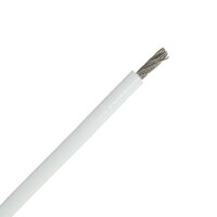 50 Meter PVC-Drahtseil 7x7 mittelweich - 4/6 mm weiss, Edelstahl A4