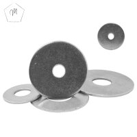 100 St&uuml;ck Karosseriescheiben 8,4 X 50 Edelstahl A2