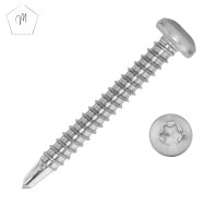 100 St&uuml;ck Bohrschrauben 4,8 X 50 mit Linsenkopf,...