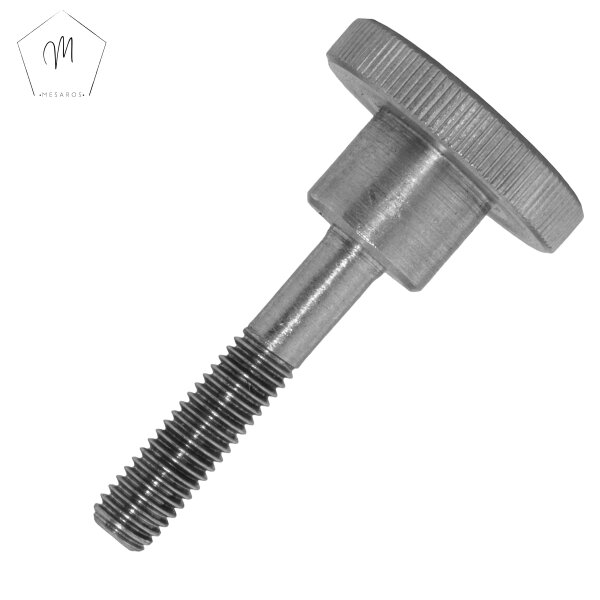 R&auml;ndelschrauben M3 X 4 mm bis M8 X 25 mm hohe Form DIN 464 Edelstahl A1