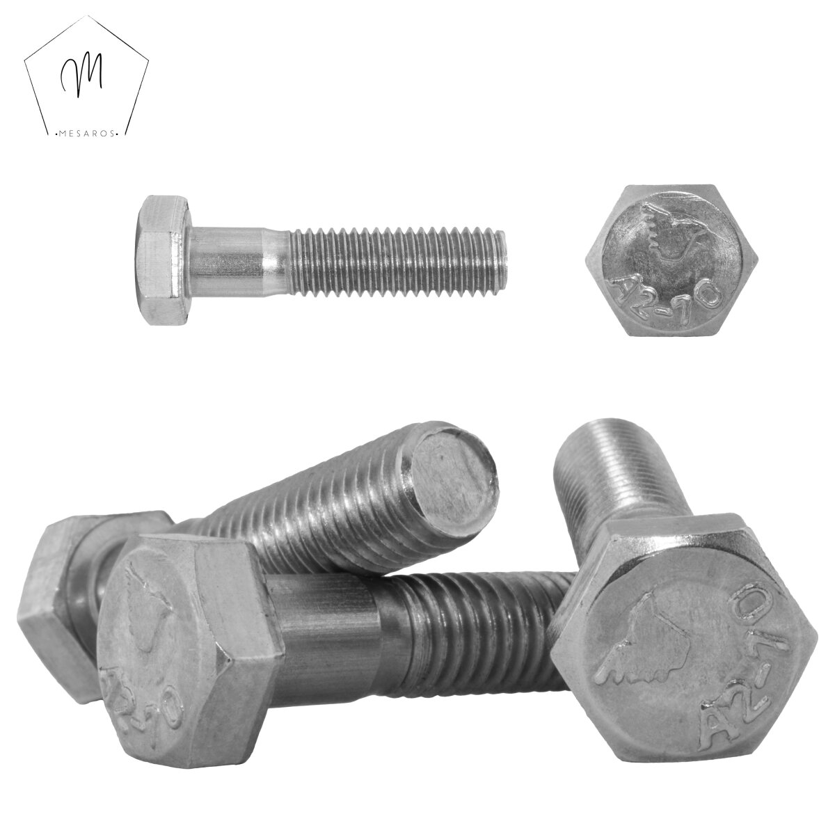 Sechskantschrauben M12 X 130 Mm DIN 931 Edelstahl A2