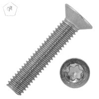 Senkkopfschrauben M2 X 3 mm bis M8 X 50 mm mit Innensechsrund DIN 965 Edelstahl A2