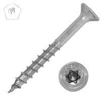 SPAX&reg; Spanplattenschrauben 3,5 X 30/18 bis 6,0 X 160/65 TORX T-15 (Teilgewinde), Multikopf, Innensechsrund u. 4CUT-Spitze, Edelstahl A2