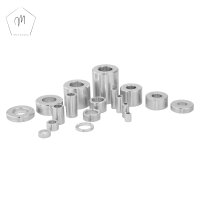 2 St&uuml;ck Distanzh&uuml;lse 10 X 5,3 X 2 Aluminium