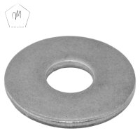 5 St&uuml;ck Sechskantschrauben M10 X 80 mit Schaft DIN 931 Edelstahl A2 und Sechskantmuttern M10 niedr. Form, selbstsichernd, Polyamidklemmteil DIN 985 Edelstahl A2 und Gro&szlig;e Unterlegscheiben 10,5 (M10) DIN 9021 Edelstahl A2