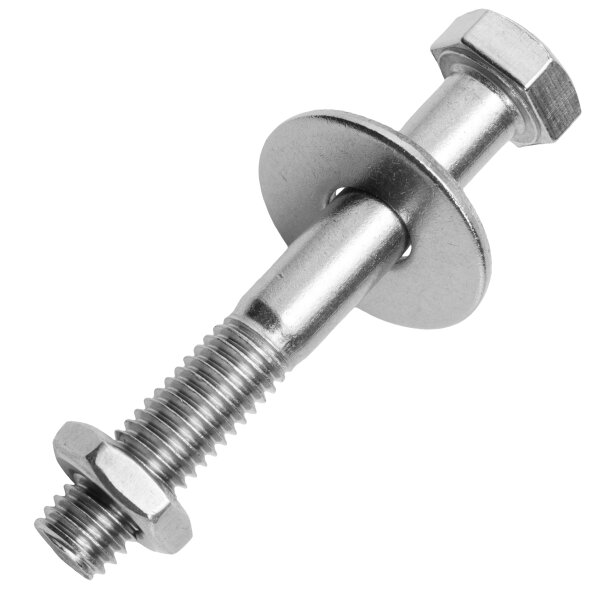 Sechskantschrauben M5 X 20 bis M16 X 600 mit Schaft DIN 931 Edelstahl A2 und Sechskantmuttern M5 bis M16 niedr. Form DIN 439 Edelstahl A2 und Gro&szlig;e Unterlegscheiben 5,3 (M5) bis 17 (M16) DIN 9021 Edelstahl A2