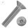 Senkkopfschrauben M3 X 4/4 bis M12 X 150/150 mit Innensechskant DIN 7991 Edelstahl A2 und Sechskantmuttern M3 bis M12 niedr. Form DIN 439 Edelstahl A2
