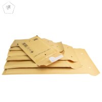 200 Stück Luftpolster-Versandtasche - braun - 2/B - (140 mm x 225 mm)