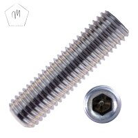 10 St&uuml;ck Gewindestifte M5 X 4 mit Innensechskant u....