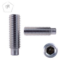 5 St&uuml;ck Gewindestifte M8 X 45 mit Innensechskant u. Zapfen DIN 915 Edelstahl A2