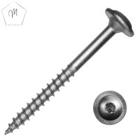10 St&uuml;ck Tellerkopf-Holzbauschrauben 6,0 X 70/42 mit...