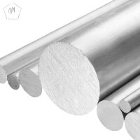 100 mm bis 1000 mm Aluminium-Rundstangen &Oslash; 6 mm bis &Oslash; 44 mm gezogen, AlMgSi0,5