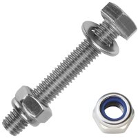 Sechskantschrauben M3 X 5 bis M16 X 100 DIN 933 Edelstahl...